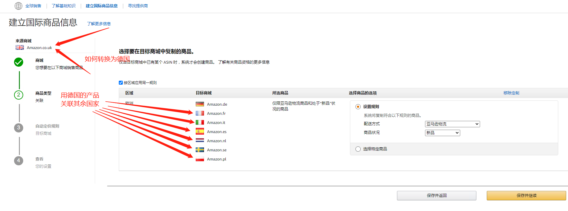 脱欧之后亚马逊全球销售里面的来源商场从amazon Co Uk转换为amazon De 我要用德国的产品同步到其余的国家 知无不言跨境电商社区